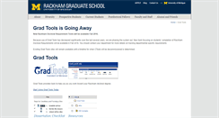 Desktop Screenshot of gradtools.umich.edu