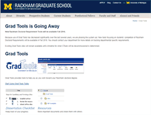 Tablet Screenshot of gradtools.umich.edu