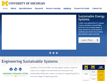 Tablet Screenshot of ess.umich.edu