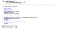 Desktop Screenshot of itcdevel.math.lsa.umich.edu