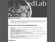 Tablet Screenshot of edlab.med.umich.edu