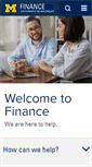 Mobile Screenshot of finance.umich.edu