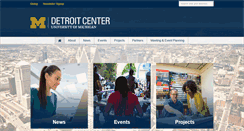 Desktop Screenshot of detroitcenter.umich.edu