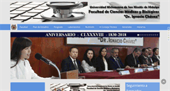 Desktop Screenshot of medicina.umich.mx