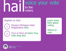 Tablet Screenshot of mgovote.umich.edu