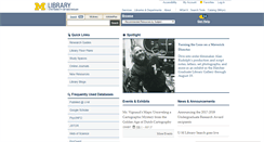 Desktop Screenshot of lib.umich.edu