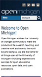 Mobile Screenshot of open.umich.edu