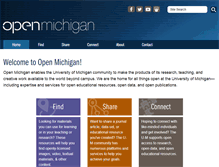 Tablet Screenshot of open.umich.edu