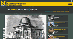 Desktop Screenshot of events.umich.edu