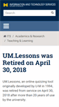 Mobile Screenshot of lessons.ummu.umich.edu