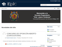 Tablet Screenshot of eplc.umich.mx
