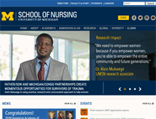 Tablet Screenshot of nursing.umich.edu