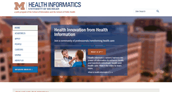 Desktop Screenshot of healthinformatics.umich.edu