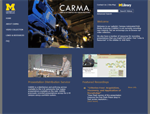 Tablet Screenshot of carma.umich.edu
