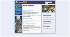 Desktop Screenshot of eresearch.umich.edu