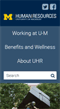 Mobile Screenshot of hr.umich.edu
