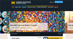 Desktop Screenshot of energy.umich.edu