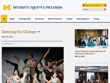 Tablet Screenshot of diversity.umich.edu