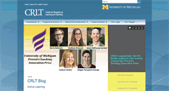 Desktop Screenshot of crlt.umich.edu