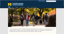 Desktop Screenshot of compliance.umich.edu