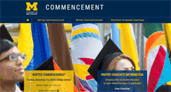 Desktop Screenshot of commencement.umich.edu