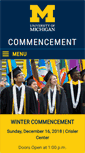 Mobile Screenshot of commencement.umich.edu