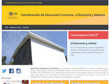 Tablet Screenshot of ced.umich.mx