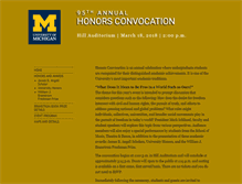 Tablet Screenshot of honors.umich.edu