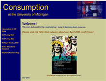 Tablet Screenshot of consumption.umich.edu