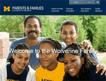 Tablet Screenshot of parents.umich.edu