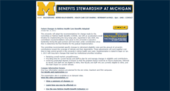 Desktop Screenshot of benefitsstewardship.umich.edu