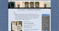 Desktop Screenshot of clements.umich.edu