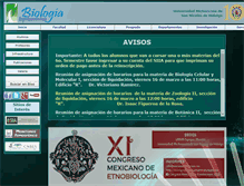 Tablet Screenshot of bios.biologia.umich.mx