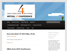 Tablet Screenshot of 4tvirtualcon.soe.umich.edu