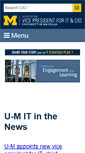Mobile Screenshot of cio.umich.edu