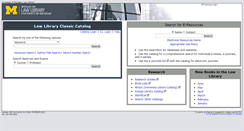 Desktop Screenshot of lexcalibur.lib.law.umich.edu