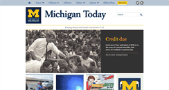 Desktop Screenshot of michigantoday.umich.edu
