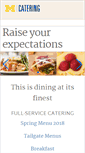 Mobile Screenshot of catering.umich.edu