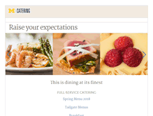 Tablet Screenshot of catering.umich.edu