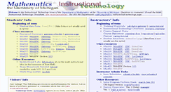 Desktop Screenshot of instruct.math.lsa.umich.edu