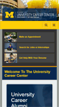 Mobile Screenshot of careercenter.umich.edu